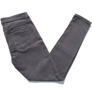 Michael Kors Skinny Jeans women size 2 dark grey denim cotton stretch logo